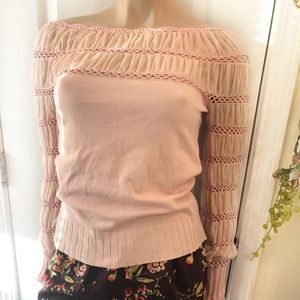 Dolce Cabo gathered stretchy long-sleeved top